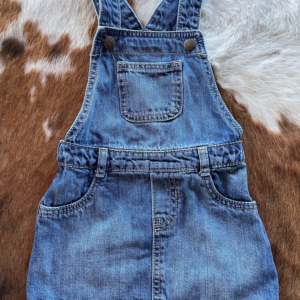 Old Navy Blue Denim Girls Overall Dress